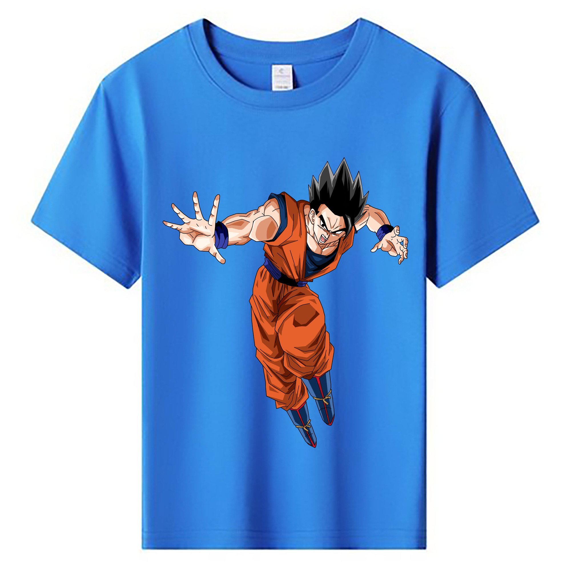 （画像用） ドラゴンボール 孫 悟飯（そんごはん）DRAGON BALL Son Gohan 綿100％キッズTシャツ（フロントプリント）